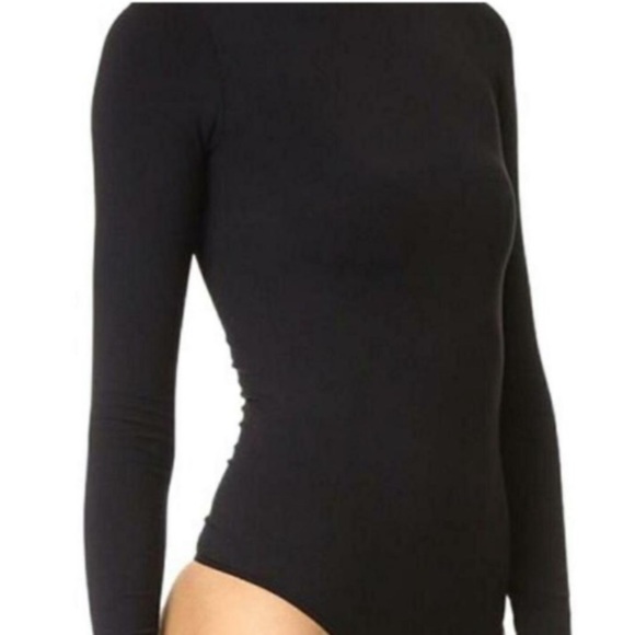 Theory Tops - Theory long sleeve crew neck black bodysuit size OS